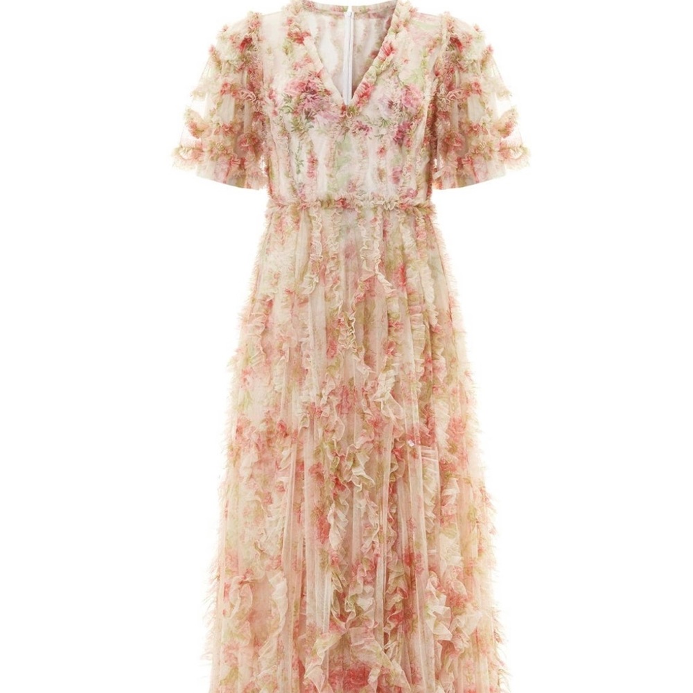 Needle and Thread waltzing blooms grace ankle dress